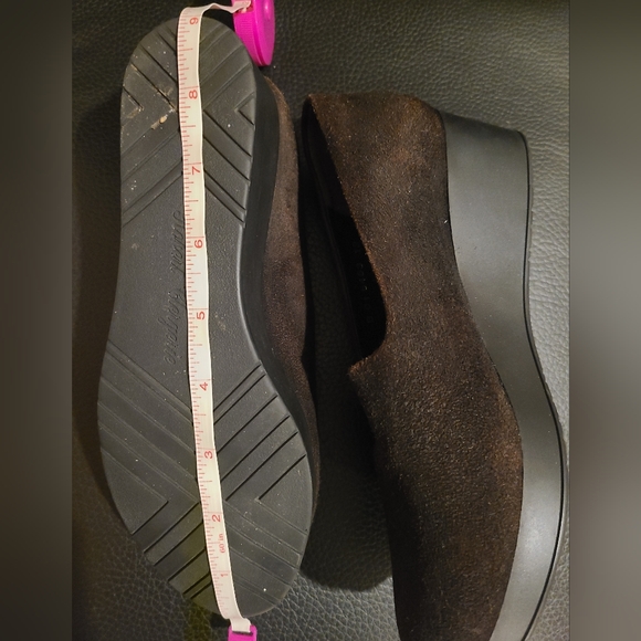 Robert Clergerie Brown Suede Platform Wedge Loafers, shoes in French sizing - Picture 9 of 10